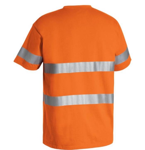 Picture of Bisley, Taped Hi Vis Cotton T-Shirt Short Sleeve